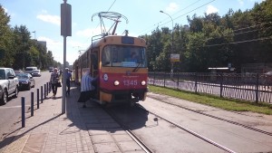 трамвай на улице Чертановская
