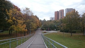 Парк 30-летия октября осенью