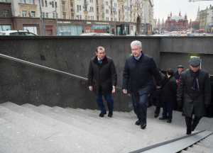 Сергей Собянин осмотрел подземный переход на Тверской улице