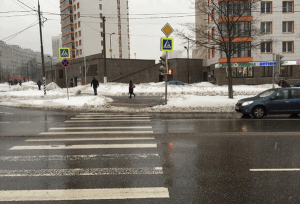 В районе Чертаново Центральное прошли работы по замене неисправного светофора