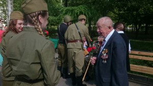 С Днем Победы поздравили одного из ветеранов района Анатолия Северухина 