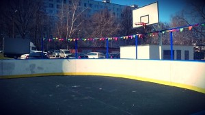 Одна из спортивных площадок, расположенная на территории района Чертаново Центральное 