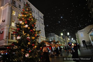 Одна из площадок фестиваля "Путешествие в Рождество"