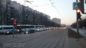 Светофор на улице Чертановская