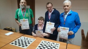 Победители и призеры окружных соревнований по игре в шашки