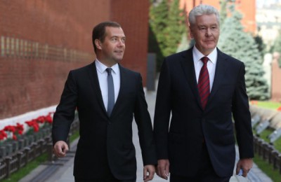 Медведев и Собянин провели церемонию открытия памятника Маршалу Рокоссовском