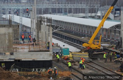 Ход строительства Малого кольца Московской железной дороги