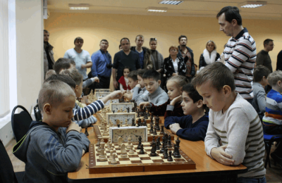 Ребята из Шахматного клуба «Чертаново»