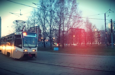 Трамвайные пути реконструируют в Нагорном районе