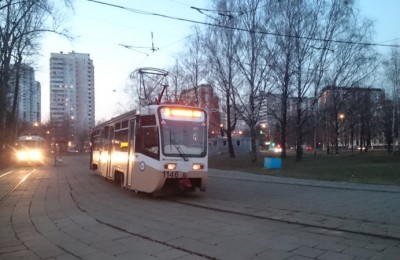 Трамвай в районе