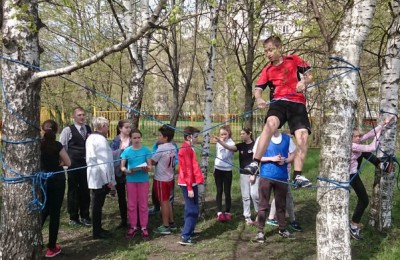 В конце апреля в районе школы №879 прошло муниципальное мероприятие «Зарница»