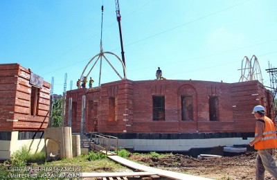 Строительство Храма Живоначальной Троицы