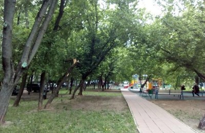 Убранная территория на Кировоградской улице