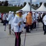 Ольга Карпухина на марафоне скандинавской ходьбы