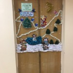 Конкурс новогодних дверей в школе № 1173