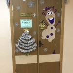 Конкурс новогодних дверей в школе № 1173