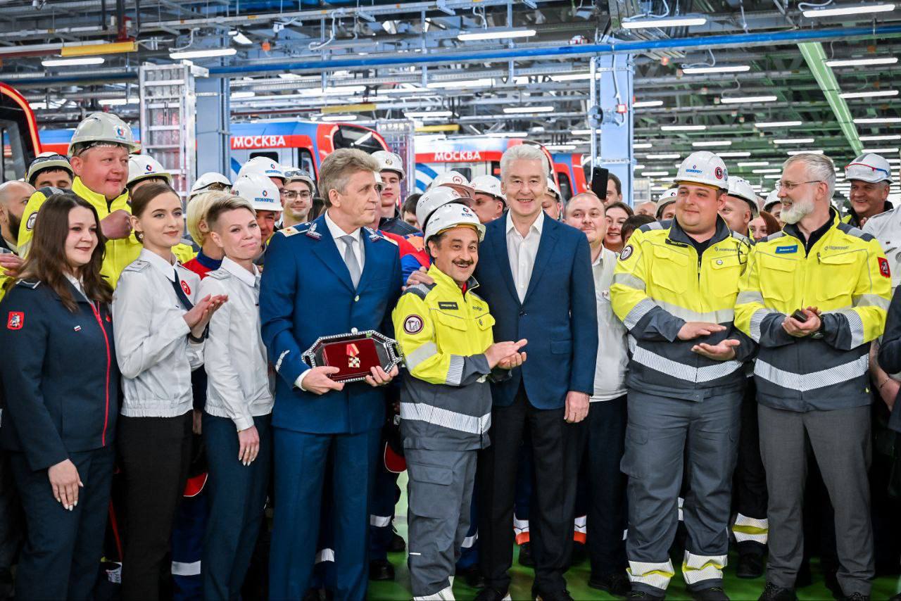 Собянин открыл один из крупнейших комплексов по обслуживанию поездов метро. Фото: Telegram-канал мэра Москвы