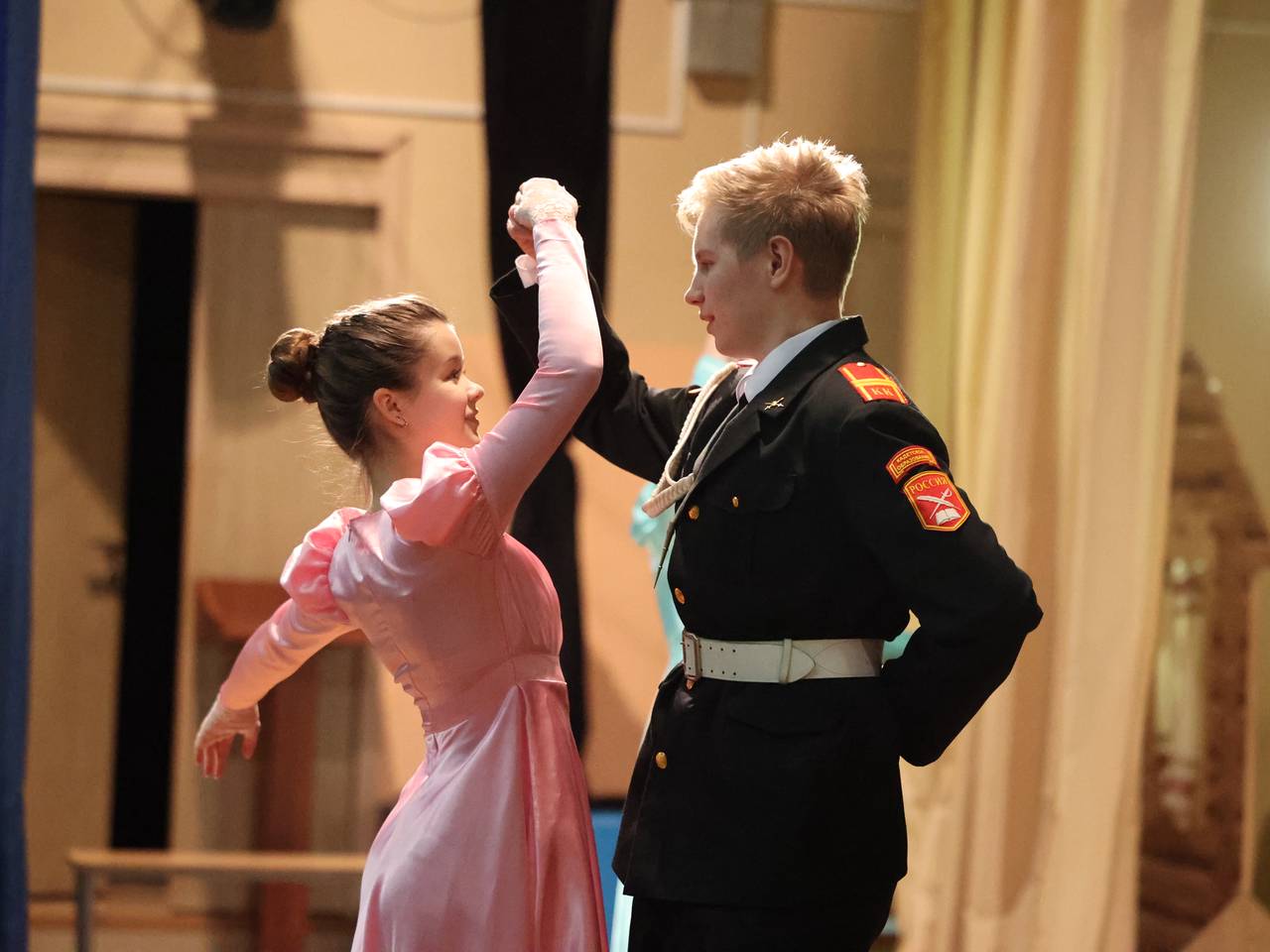 Кадеты школы №556 представили учебное заведение на X Международном Кадетском Балу. Фото: Владимир Смоляков, «Вечерняя Москва»